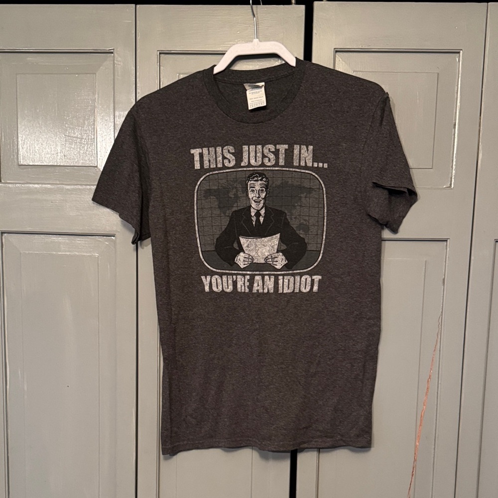 Delta Dark Gray Graphic Tee